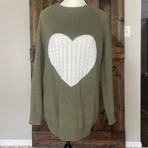Sweater with a heart